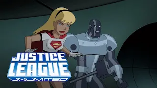 Supergirl and Steel hide Lex luthor from Amazo | Justice League Unlimited