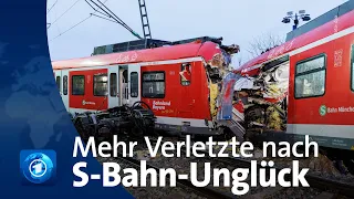 Zahl der Verletzten nach S-Bahn-Unglück bei München steigt