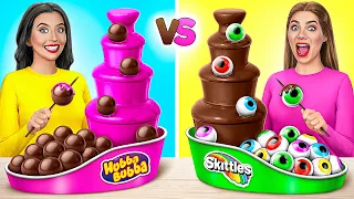 Chocolate Fountain Fondue Challenge | Funny Challenges by Mega DO