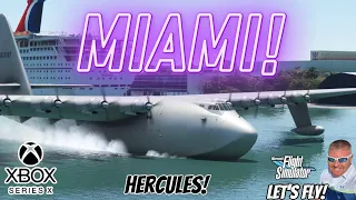 MSFS2020 Xbox | The H-4 Hercules Tours Miami! #msfs2020 #xbox