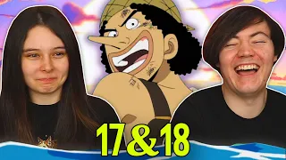 A NEW ADVENTURE! 👒 One Piece Ep 17 & 18 REACTION & REVIEW