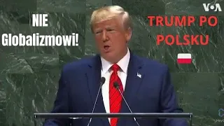 Trump mówi po polsku 🇵🇱 Przemówienie w ONZ! Nie globalizmowi! Trump speak polish. #trump #heygen