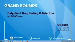 Outpatient Drug Testing and Detection 5/13/20