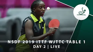 Day 2 | 2019 ITTF World Junior Table Tennis Championships - Table 1 Session 2