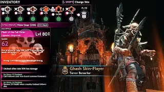 SHADOW OF WAR - UNIQUE SKIN-FLAYER OVERLORD BERSERKER DIFFICULTY NEMESIS IN DESERT