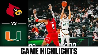 Louisville vs. Miami Game Highlights | 2023-24 ACC Men’s Basketball