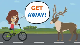 Mia HITS a DEER! | English story