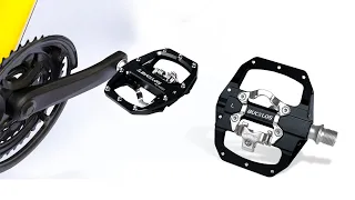 BUCKLOS SPD Pedals PD-M680 MTB Mountain Bike Clip in Dual Sided Pedals