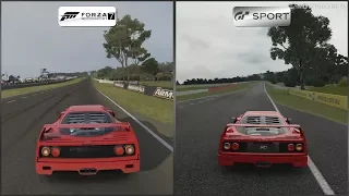 Forza Motorsport 7 vs Gran Turismo Sport - Ferrari F40 at Mount Panorama (Bathurst)