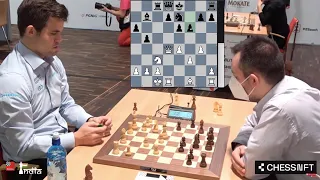 Magnus Carlsen VS Greek GM Dimitrios Mastrovasilis at the World Blitz Championships 2021