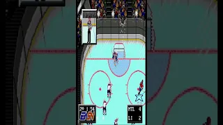 He broke the Glass in NHLPA 93 hockey on sega genesis #shorts #gaming