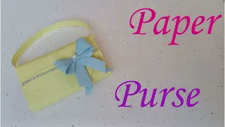 How to make a paper Purse origami | Golpari