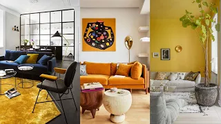 100 Yellow Decor for Living Room. Yellow Decoration Ideas, Accessories and Wall Color.