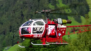 Fantastic detailed Rescue LAMA III RC Scale Air Zermatt Turbine Model RC Helicopter Arlberg 2020