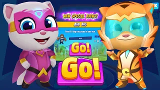 Talking Tom Hero Dash - Angela, Ginger - Big Raccoons - New Update - Full Screen OutFun Gameplay