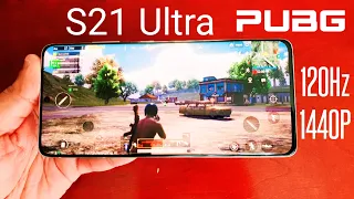 Samsung Galaxy S21 Ultra 5G PUBG Gameplay 120HZ WQHD+ 1440P MAX Settings (EXYNOS 2100) 12GB RAM