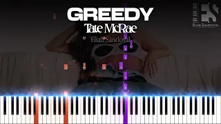 greedy - Tate McRae (Piano Tutorial) | Eliab Sandoval