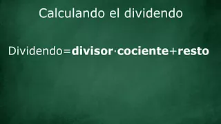 Calcula el dividendo