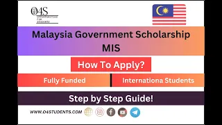 How to apply for Malaysian International Scholarship (MIS)? Step by Step Guide...