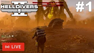 First Time Playing HELLDIVERS 2 - Livestream #1