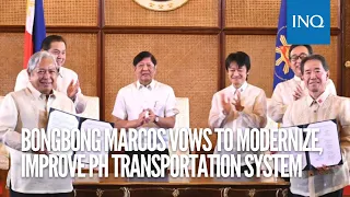 Bongbong Marcos vows to modernize, improve PH transportation system