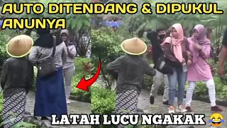 PRANK PATUNG SINDEN // AUTO DIPUKUL & DITENDANG BIKIN NGAKAK { HUTAN PINUS LIMPAKUWUS }