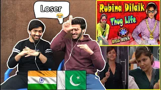 Pakistani React To RUBINA DILAIK ULTIMATE THUG LIFE BIGG BOSS 14 |  Fight and Funny Moments