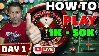 From 1K To 50K : My Epic Day 1 Roulette Strategy