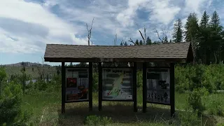 King Fire forest restoration at Stumpy Meadows from 4/2018 to 6/2022 California - HD 4K drone video