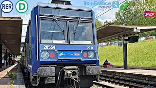 RER D [4K] Des Z20500 Transilien,IDFM hybride au Sud et Nord de la ligne D