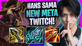 HANS SAMA NEW META TWITCH ADC! - G2 Hans Sama Plays Twitch ADC vs Ezreal! | Season 2024