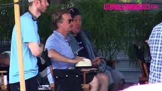 David Spade & Nick Swardson Shoot A Movie At Tower Records On The Sunset Strip 8.29.16