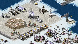 Red ALert 2 | Extra hard AI | 7 vs 1 | Arctic Assault Map | Russia vs 7 random