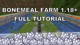 Full Tutorial Bonemeal Farm Java 1.18 - 1.20 (block by block)