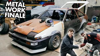 Farewell Metalwork: Barry's Final Touches on the AE86