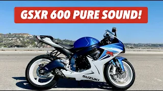 The Pure Sound Of a Suzuki GSXR 600 w/ 2 Brothers Exhaust! (Grab Your Headphones!)