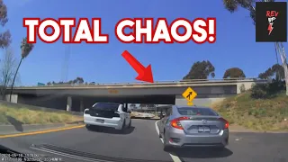 Driver Almost Causes Multi-Vehicle Collision | Hit and Run | Bad Drivers, Instant Karma Dashcam582