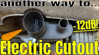 How to Make Loud Performance Exhaust Quieter - Electric Cutout ( E-Cut ) install