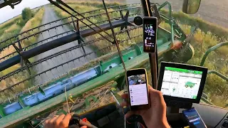 La recoltat de grâu + JohnDeere S760i