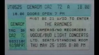 Ramones   Live The Vogue Theater, Indianapolis, Indiana, USA 25/05/1995