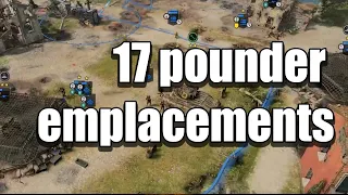 17 Pounder emplacements