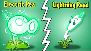 ELECTRIC PEASHOOTER vs LIGHTNING REED - Who Will Win? - PvZ 2 Plant vs Plant