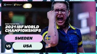 Sweden v USA in the first ever Mixed Teams Final | 2021 IBF World Championships