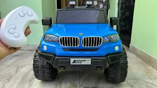 RC BMW Car Unboxing & Testing | Remote Control Ride On BMW Jeep | Shamshad Maker🔥🔥