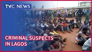 Police Parade Hundreds Of Criminal Suspects In Lagos