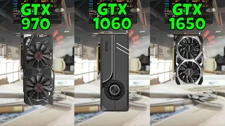 GTX 970 vs GTX 1060 6GB vs GTX 1650 (In 9 Games)