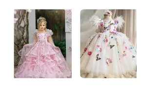 girls ball Gown / girls party wear dress designs ideas 2024 by home decore beauty tips