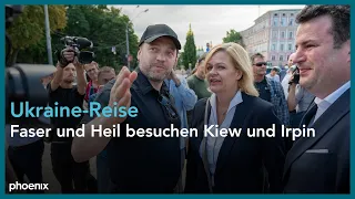 Besuch von Innenministerin Faeser und Sozialminister Heil in Kiew