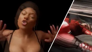 Megan Thee Stallion pushes Jeanne from Bayonetta 2