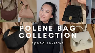 my entire POLENE bag collection | speed reviews on numero neuf mini, dix, sept, beri, and un nano